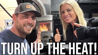 Installing a Fireplace Heater in Our Truck Camper Project M  Cozy DIY Upgrade [upl. by Ofella538]