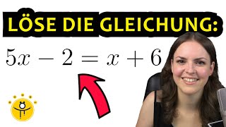 LINEARE GLEICHUNG lösen einfach erklärt – viele Beispiele [upl. by Priscella]