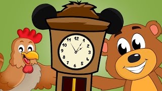 Hickory Dickory Dock🐭  Hickory Dickory Dock Song 🐻🐦  Nursery Rhyme With Lyrics  Fun Learning Poem [upl. by Raseda351]