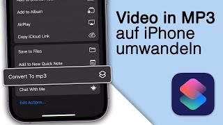 Video in Audio umwandeln auf dem iPhone mp4 zu mp3 [upl. by Lekram161]