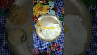 Ajker ei menu ker ker favorite bengali lunch thalishorts [upl. by Manaker863]