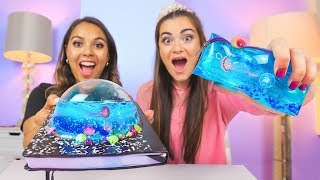 If My School Supplies were UNDERWATER DIY Jelly School Supplies 2018 with Natalies Outlet [upl. by Rhea]