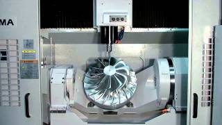 Okumas 5Axis Vertical Machining Center MU500VA [upl. by Nonnahs]