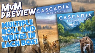 CASCADIA ROLLING Preview  4 Games in Each Box [upl. by Flaherty]