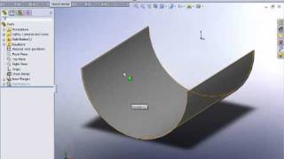 SolidWorks Rolled Sheetmetal [upl. by Madriene180]