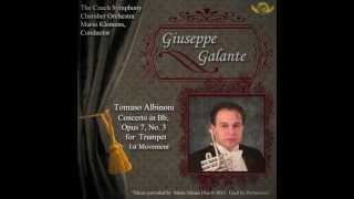 Tomaso Albinoni Concerto in Bb Major for Trumpet Op 7 No 3 IAllegro [upl. by Oniliuqnart]