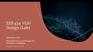 EEE434 VLSI Design Lab 3  Layout Design and Simulation of Half Adder [upl. by Ilehs]