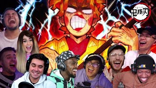 TENGEN HAS 3 WIVES DEMON SLAYER KIMETSU NO YAIBA SEASON 2 EPISODE 2  9 BEST REACTION COMPILATION [upl. by Herzen60]