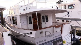 2022 Kadey Krogen 48 AE Cruiser Yacht  Walkaround Tour  2021 Fort Lauderdale Boat Show [upl. by Izy983]