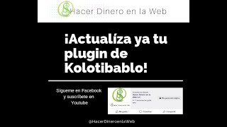 Como INSTALAR y ACTUALIZAR el PLUGIN de KOLOTIBABLO [upl. by Noek]