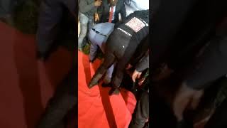 Disturbing scenes at Bahatis red carpet event as Prezzo faints during an interview [upl. by Ametaf458]