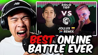 SXIN Reacts  JOLLUX VS REMIX  Online World Beatbox Championship 2022  TOP 16 SOLO BATTLE [upl. by Daht306]