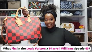 Louis Vuitton x Pharrell Williams Speedy B 40  What Fits [upl. by Nire]