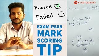 Pass Mark Scoring Tip in KTU Engineering Examination  Explained by a KTU Student from MEA [upl. by Elleinod]