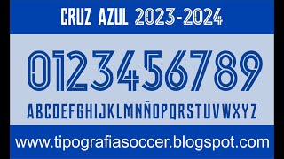 Tipografía Cruz Azul 2324 FREE DOWNLOAD [upl. by Goles300]