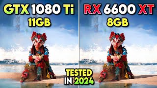 GTX 1080 Ti vs RX 6600 XT  How Much Performance Difference in 2024 [upl. by Occer804]