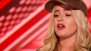 The X Factor UK 2016  Auditions Week 1 Caitlyn Vanbeck quotPiece by Piecequot  Kelly Clarkson [upl. by Welsh9]