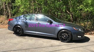 Kia Optima LX sitting on 20” Versante240 matte black wheels wrapped with 2253520 Lexani tires [upl. by Jasisa860]