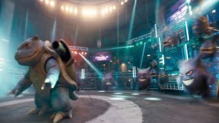 Gengar vs Blastoise Detective Pikachu Pokemon Movie [upl. by Mikkanen4]