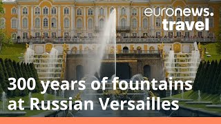 Peterhof Palace celebrates 300 years of its spectacular fountains [upl. by Inaj]