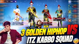 Grandmaster Top 1 লবিতে Three Golden Hiphop VS Itz kabbo স্কোয়াড তুমুল লড়াই👿 [upl. by Asirrac]