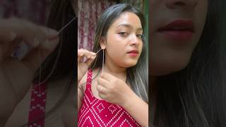 Trying Ear piercing cleaning hack 😱makeup shortsfeed youtube [upl. by Drhcir]