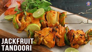 Tandoori Jackfruit  Tasty Jackfruit Snack  Kathal Tikka  How To Cut Kathal  Jackfruit Recipe [upl. by Gerlac]