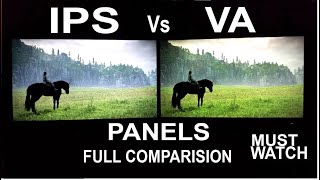 IPS vs VA Panels  Technical amp Practical Live Comparison  TN vs VA vs IPS  VA IPS VAvs IPSvs [upl. by Kucik]