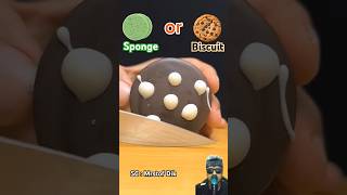 Sponge or Biscuit cookies funny food satisfying shorts guess [upl. by Retxab]