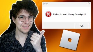 How To Fix Roblox Failed To Load Library SensAPIdll Error On PC [upl. by Lsil]