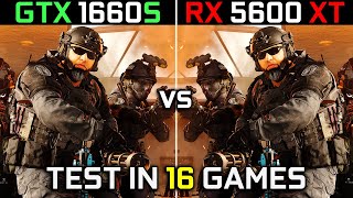 GTX 1660 Super vs RX 5600 XT  Test in 16 Games at 1080p  Which One is Better 🤔  2023 [upl. by Irved]