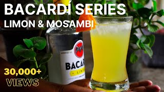 Simple Bacardi Cocktail  Mosambi limon Bacardi Cocktail  Easy Cocktail at home [upl. by Prem]