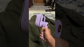 New Portable Steam iron for fabricsShorts Youtubeshorts amazon amazonfinds [upl. by Dorca]