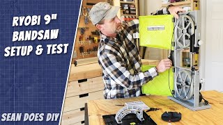 Ryobi 9quot Band Saw Assembly and Setup [upl. by Ecirtak616]