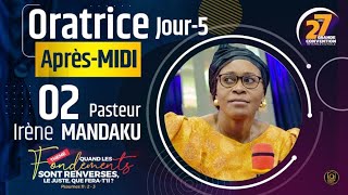 Première intervention du Pasteur Irene Mandaku à la 27ème Grande Convention 2022 [upl. by Adnalro459]