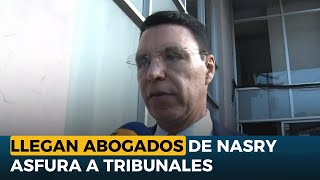 Llegan abogados de Nasry Asfura a tribunales [upl. by Fitzsimmons635]