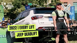 EVERY LIFT  Jeep Deadlift  2022 SBD Worlds Strongest Man [upl. by Aelahs952]