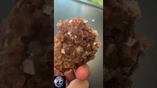 Red Aragonite Cluster minerals aragonite science highschoolscience geology [upl. by Atena]