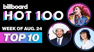 Billboard Hot 100 Top 10 Countdown For August 24 2024  Billboard News [upl. by Nilauqcaj884]