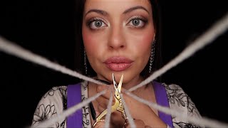 ASMR REIKI Cord Cutting AURA Energy Cleanse Personal Attention amp Visual [upl. by Nivag]