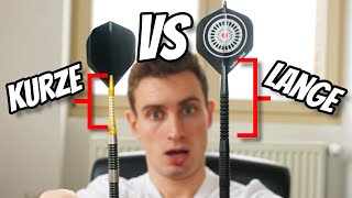 KURZE VS LANGE DART SCHÄFTE IM TEST  Verschiedene Darts Schäfte  myDartpfeilTV [upl. by Idell470]