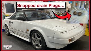 How To Flush And Refill Coolant on a MR2 Mk1 [upl. by Harifaz748]