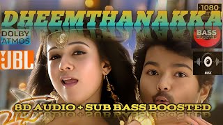 DHEEMTHANAKKA SONG FOR 8D AUDIO WITH SUB BASS BOOSTEDJBLVILLUEXTREME BASS BOOSTEDVIJAY [upl. by Hermine]