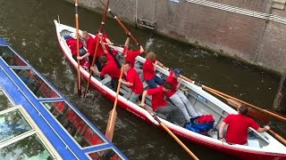 Grachtenrace Amsterdam 2016 Bikecam en andere beelden [upl. by Drhacir]