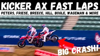 BREECE JUMPS INTO FRIESE Kicker Arenacross Fast Laps Round 1 Reno [upl. by Viens196]