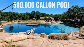 500k Gallon Backyard Pool  29 Year Build  Coolest Thing Ive Ever Made  EP26 [upl. by Nitsua662]