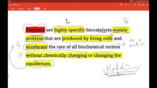 biochemistry  enzymes part 1 [upl. by Attalie]