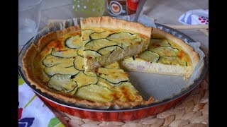 QUICHE DE CALABACÍN Y QUESO  ¡Fácil cremosa y muy rica [upl. by Spillihp]