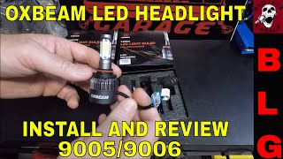 OXBEAM LED HEADLIGHT REVIEW [upl. by Emolas]