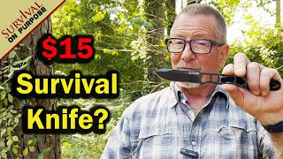 Is This 15 KABAR A Good Cheap Survival Knife Lets Test It  Sharp Saturday [upl. by Mada]